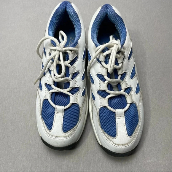 Z Coil Freedom White Blue Plantar Fascitis Pain Relief Orthopedic Spring Shoes - Picture 2 of 6